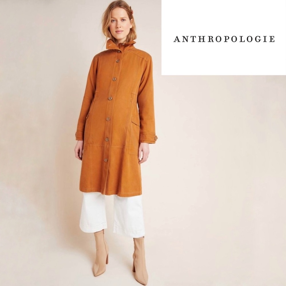 NWT Anthropologie Uma Utility Duster Cedar Jacket